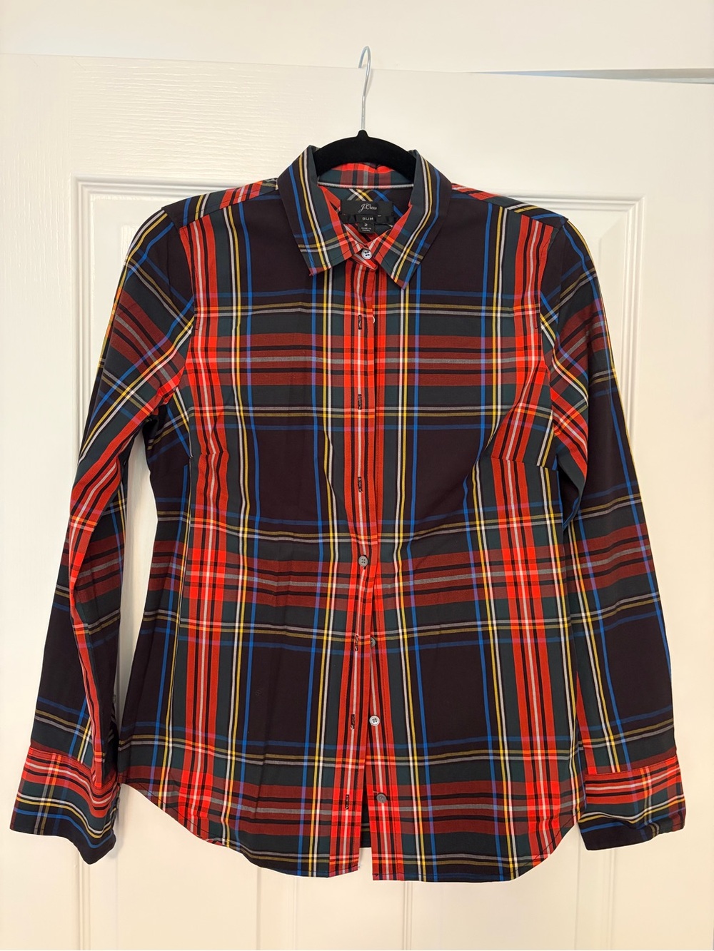 J. Crew Red & Blue Plaid Button-Down Shirt